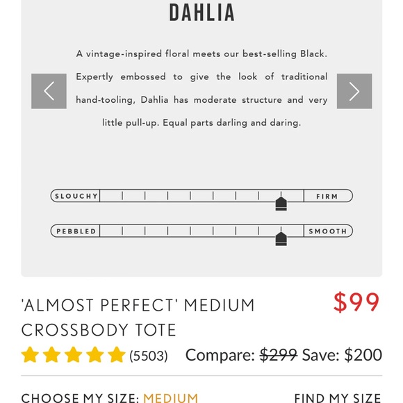 Portland Leather Black Embossed Tote - Picture 7 of 12